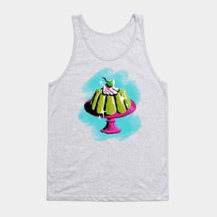 Jello Cake - Funky Retro Eclectic Food Art Tank Top